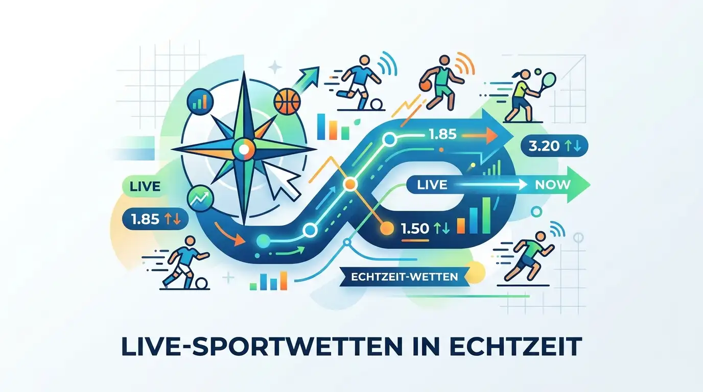 Ansicht eines Live-Sportbereichs mit laufenden Ereignissen