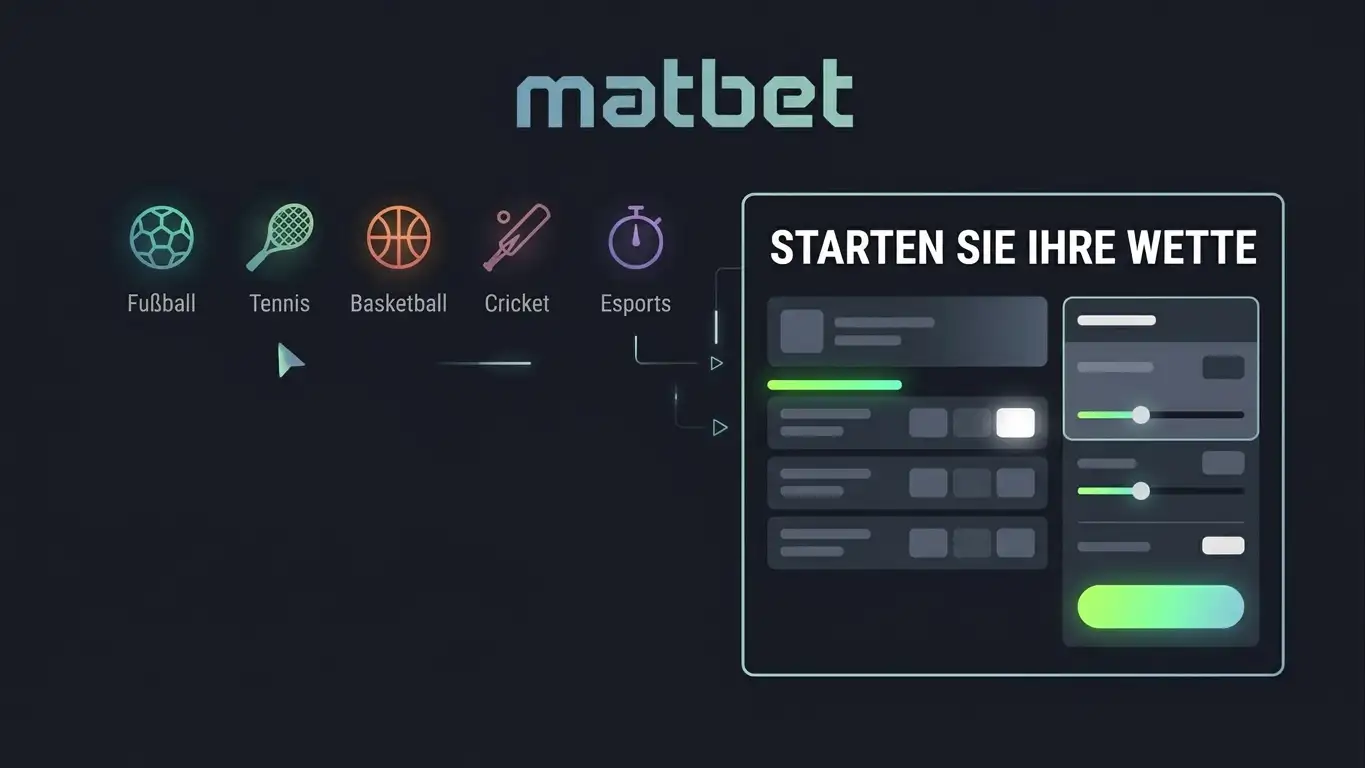 Sportkategorien und Quotenbereich auf einer Sportwettenoberfläche
